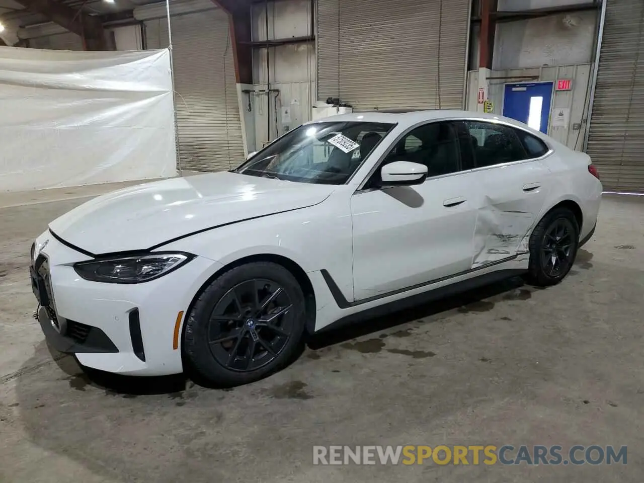 1 Photograph of a damaged car WBY73AW0XNFM42502 BMW I4 EDRIVE 2022