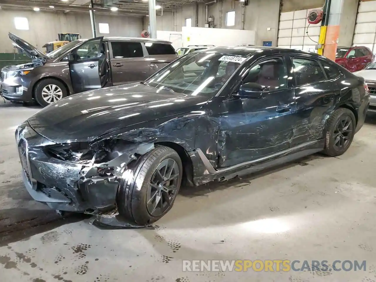 1 Photograph of a damaged car WBY43AW00PFP65656 BMW I4 EDRIVE 2023