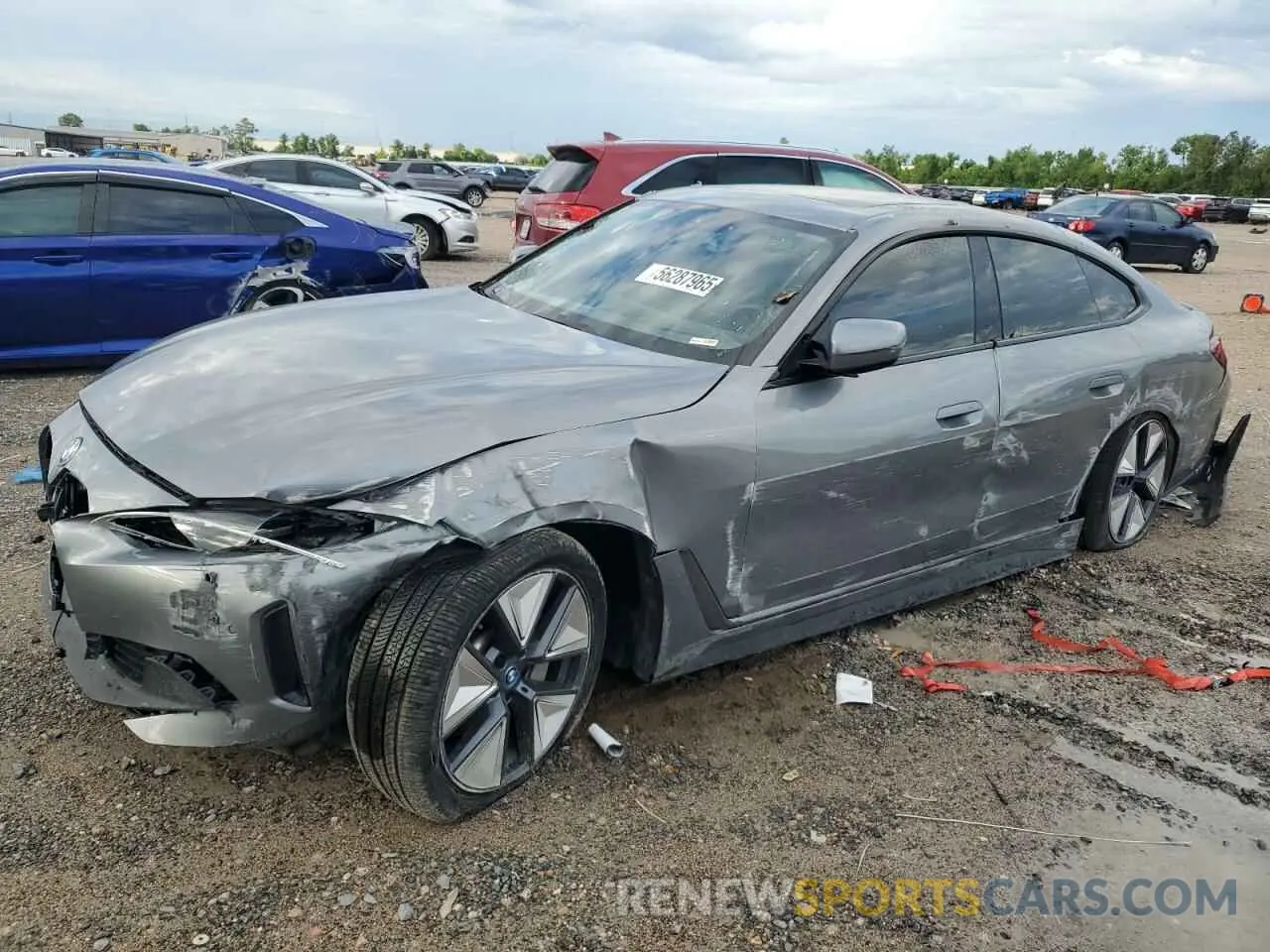 1 Photograph of a damaged car WBY43AW02PFP44405 BMW I4 EDRIVE 2023
