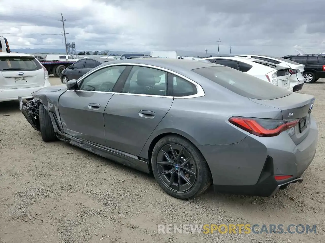 2 Photograph of a damaged car WBY43AW06PFR23434 BMW I4 EDRIVE 2023
