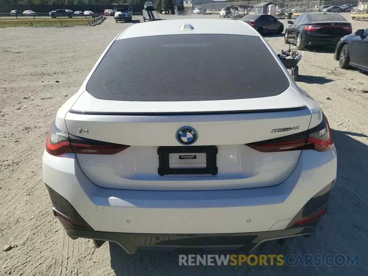 6 Photograph of a damaged car WBY73AW07PFN97687 BMW I4 EDRIVE 2023