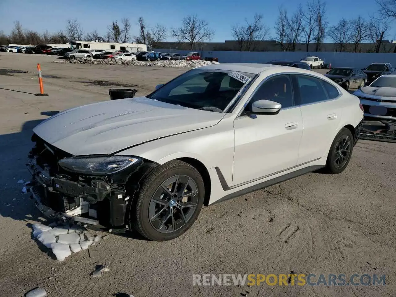 1 Photograph of a damaged car WBY43AW01RFS11156 BMW I4 EDRIVE 2024