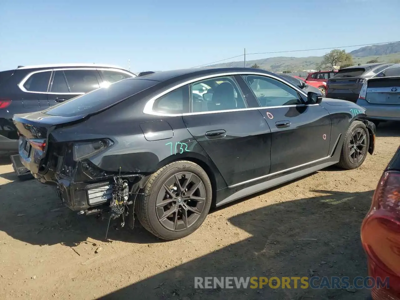 3 Photograph of a damaged car WBY43AW03RFT15888 BMW I4 EDRIVE 2024