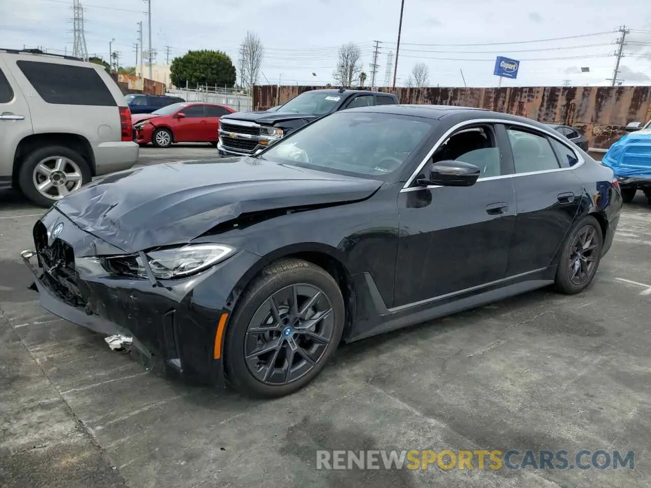 1 Photograph of a damaged car WBY43AW04RFT15284 BMW I4 EDRIVE 2024