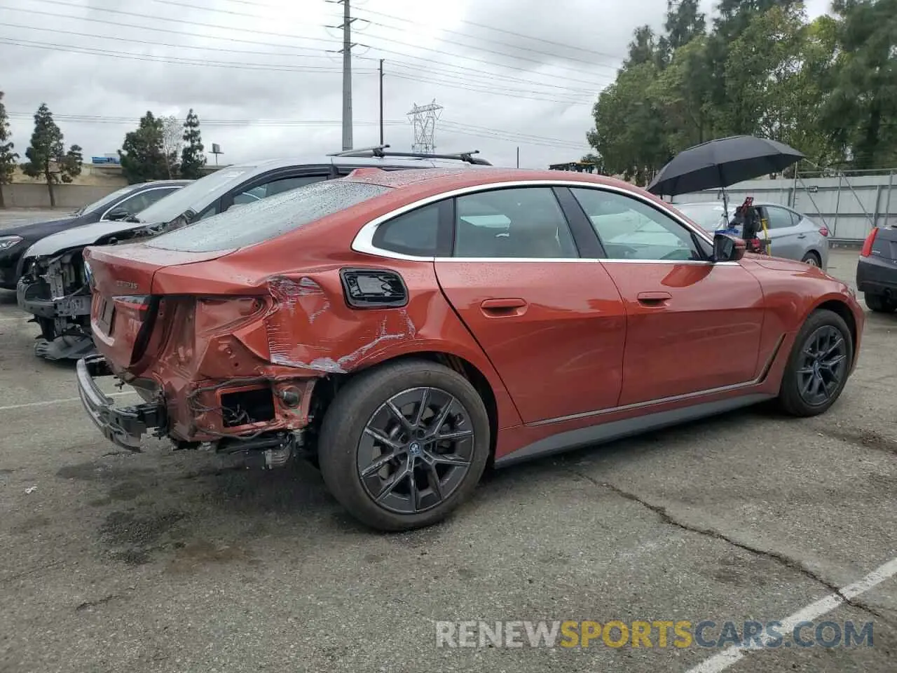 3 Photograph of a damaged car WBY43AW05RFR71607 BMW I4 EDRIVE 2024