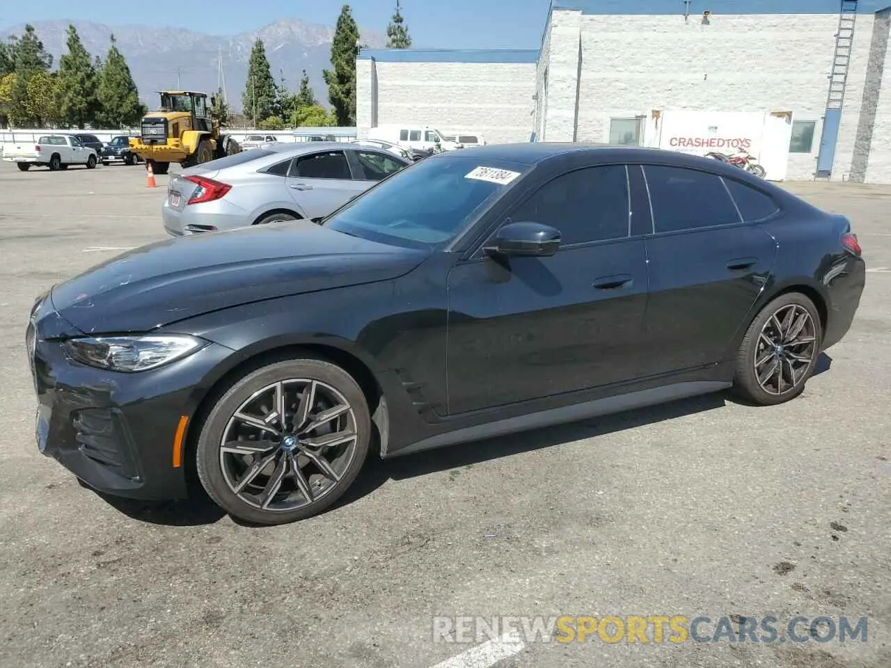 1 Photograph of a damaged car WBY43AW06RFS13730 BMW I4 EDRIVE 2024