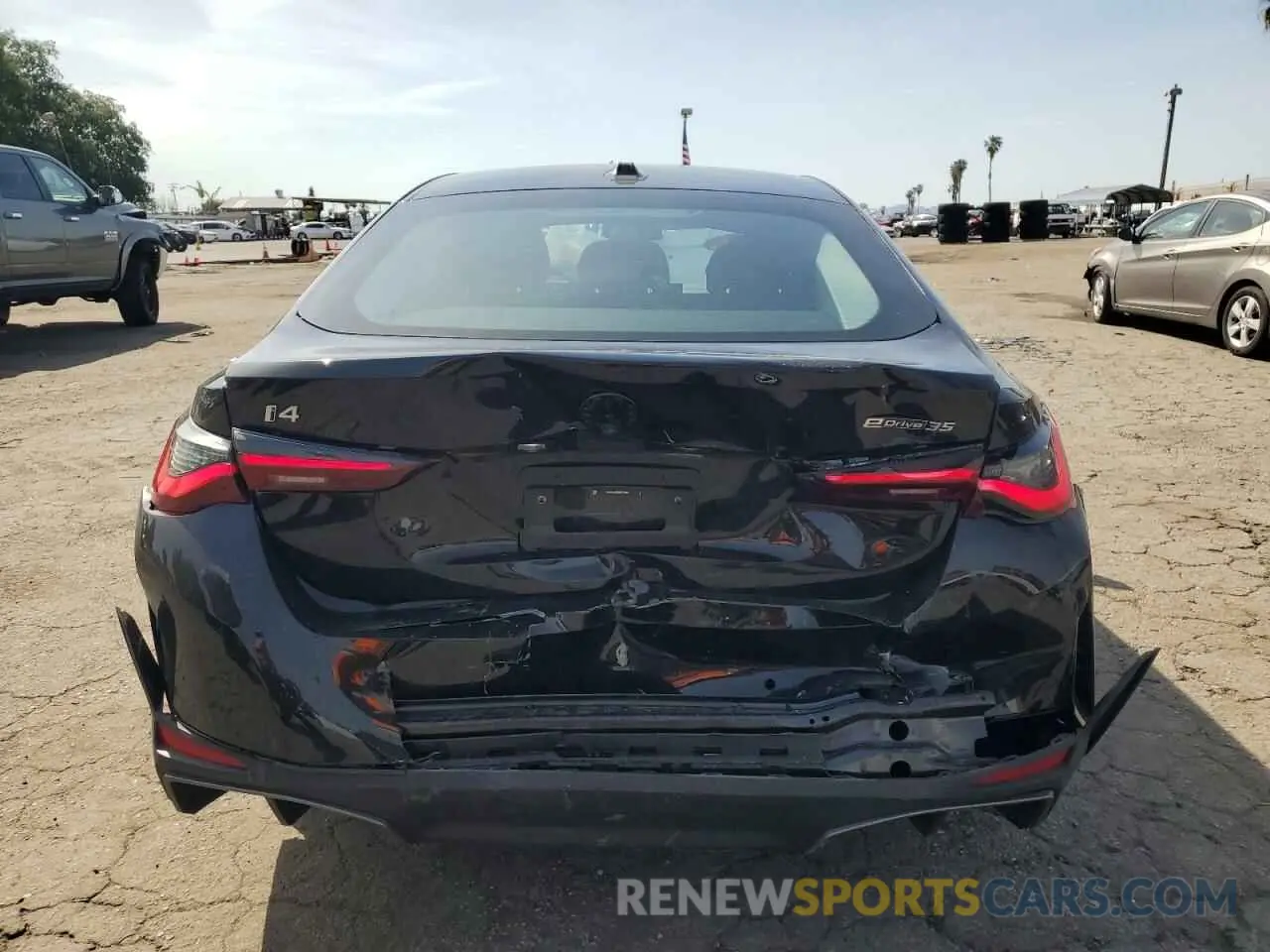 6 Photograph of a damaged car WBY43AW07RFR78946 BMW I4 EDRIVE 2024