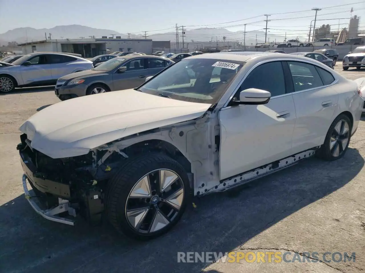 1 Photograph of a damaged car WBY43AW0XRFS35794 BMW I4 EDRIVE 2024
