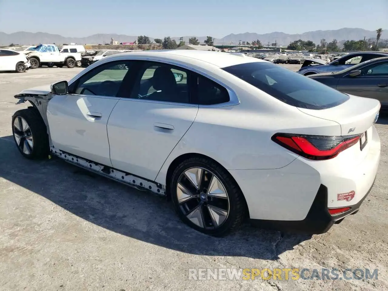 2 Photograph of a damaged car WBY43AW0XRFS35794 BMW I4 EDRIVE 2024