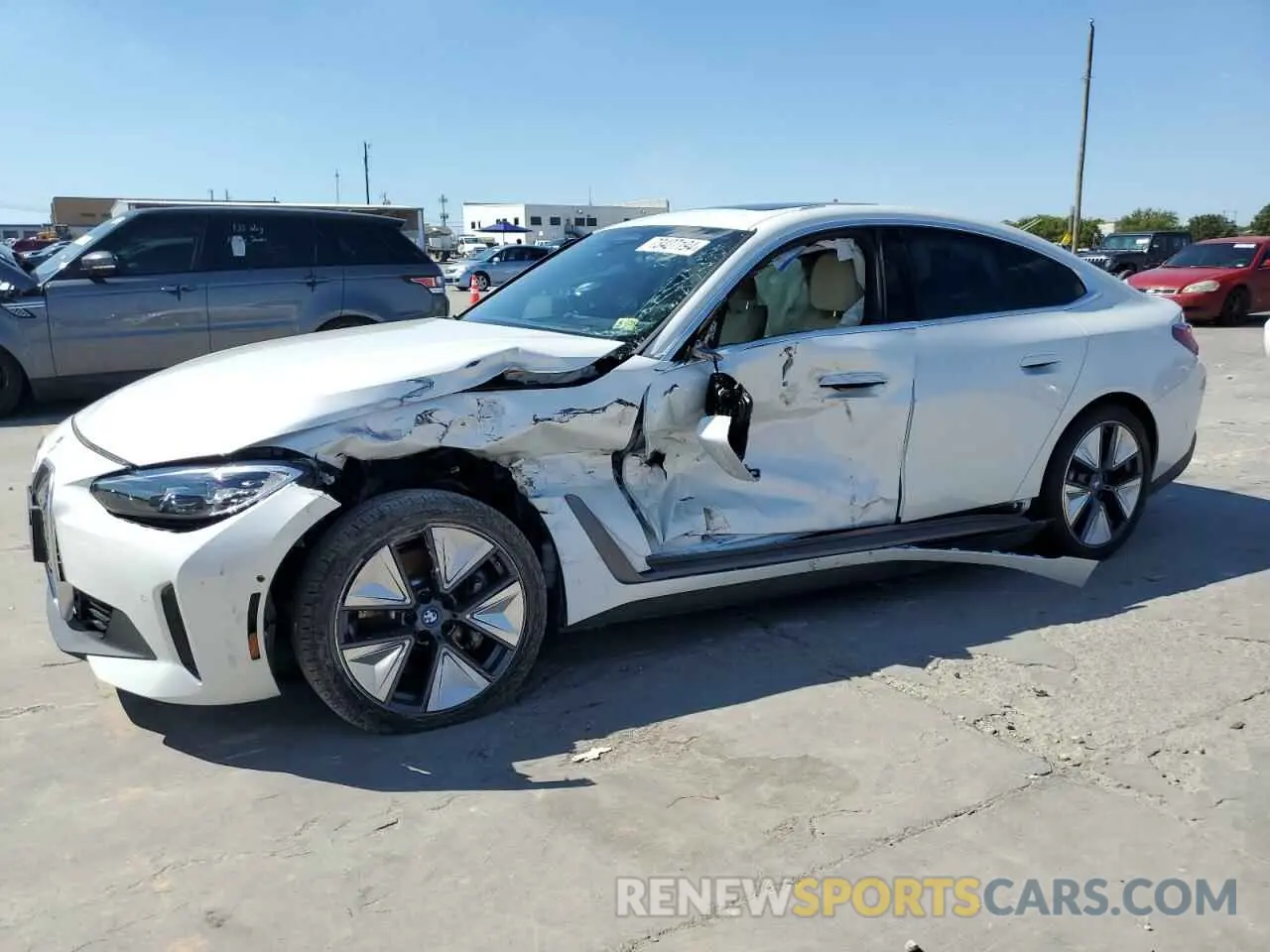 1 Photograph of a damaged car WBY43AW0XRFS40672 BMW I4 EDRIVE 2024