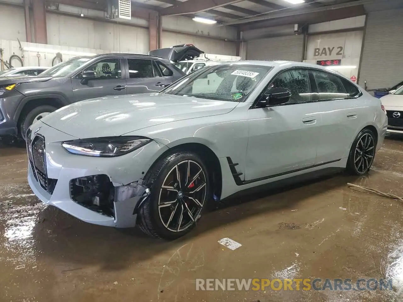 1 Photograph of a damaged car WBY33AW00PFP81013 BMW I4 M50 2023