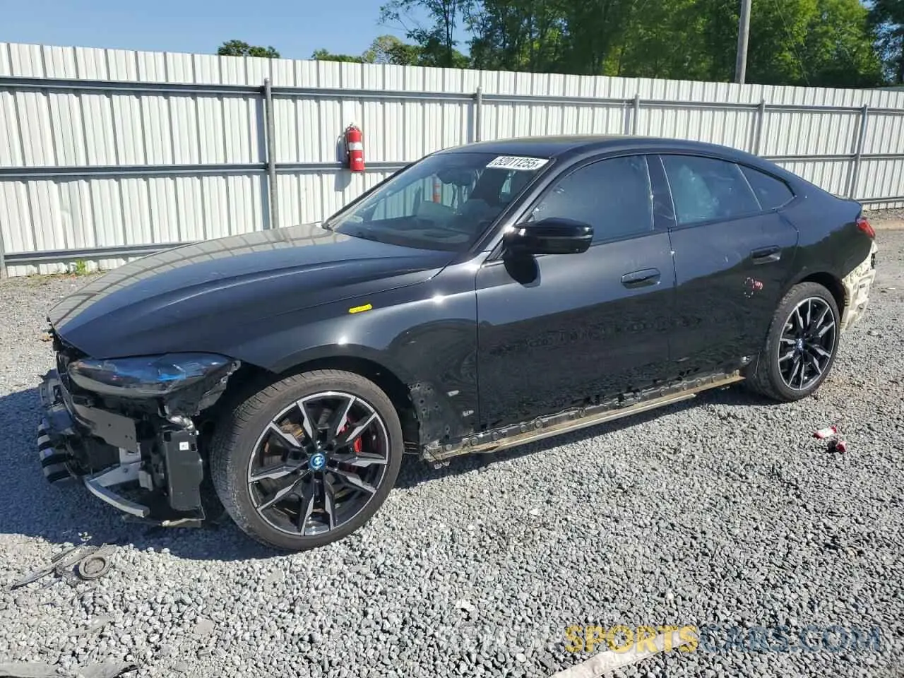 1 Photograph of a damaged car WBY33AW07PFN49265 BMW I4 M50 2023