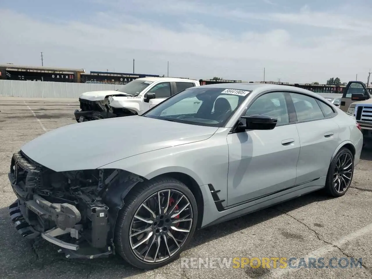 1 Photograph of a damaged car WBY33AW07PFP68646 BMW I4 M50 2023