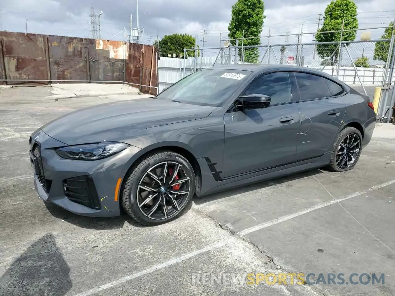 1 Photograph of a damaged car WBY33AW0XPFN48269 BMW I4 M50 2023