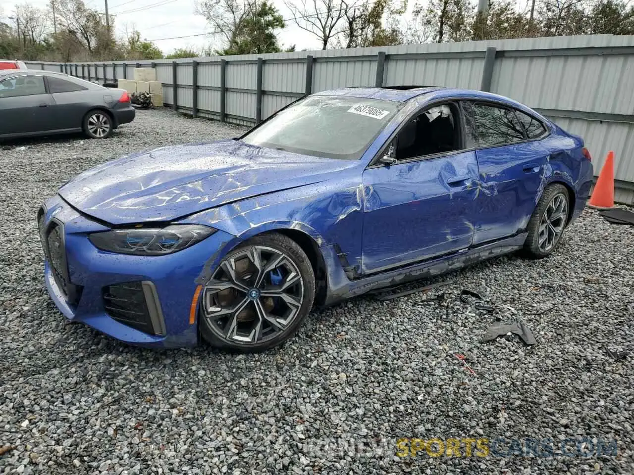 1 Photograph of a damaged car WBY33AW00RFS45178 BMW I4 M50 2024