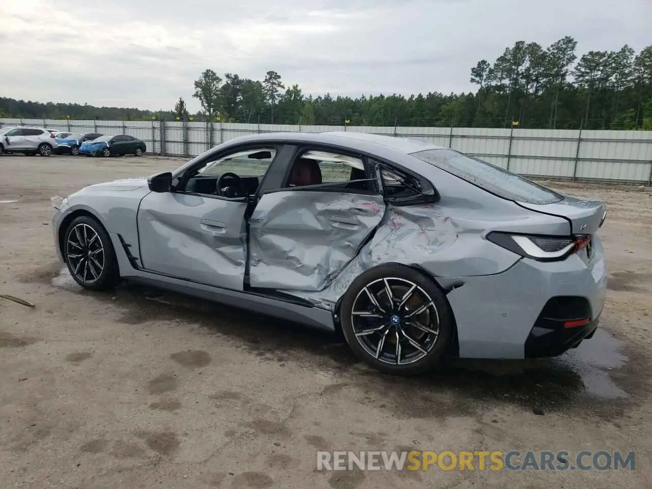 2 Photograph of a damaged car WBY33AW09RFR57849 BMW I4 M50 2024