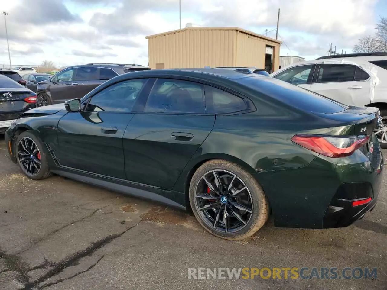 2 Photograph of a damaged car WBY33AW0XRFS54227 BMW I4 M50 2024