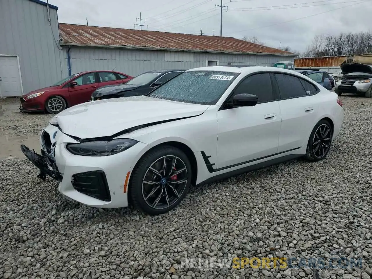 1 Photograph of a damaged car WBY83FB05RFS95163 BMW I4 XDRIVE 2024