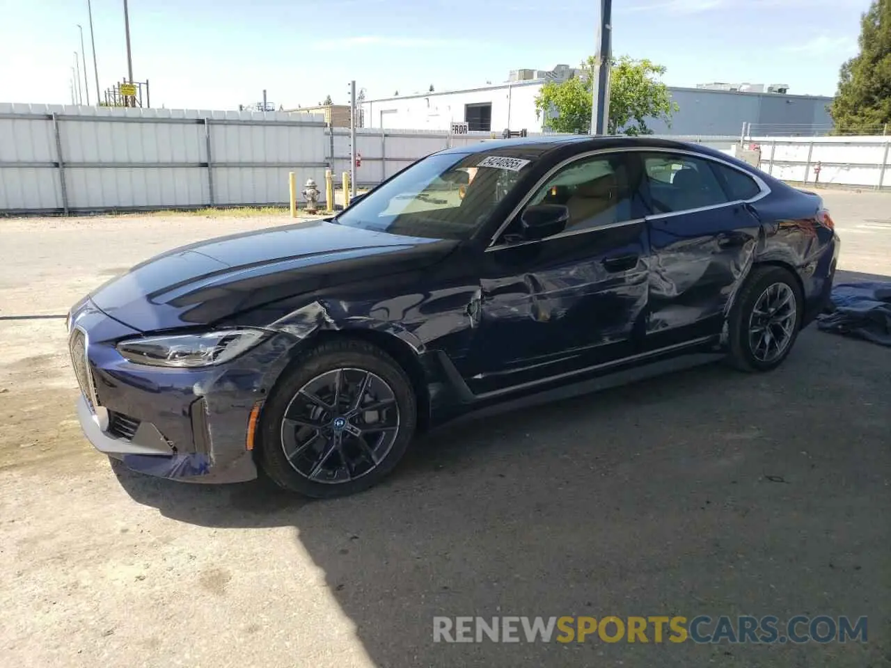 1 Photograph of a damaged car WBY83FB0XRFT58838 BMW I4 XDRIVE 2024