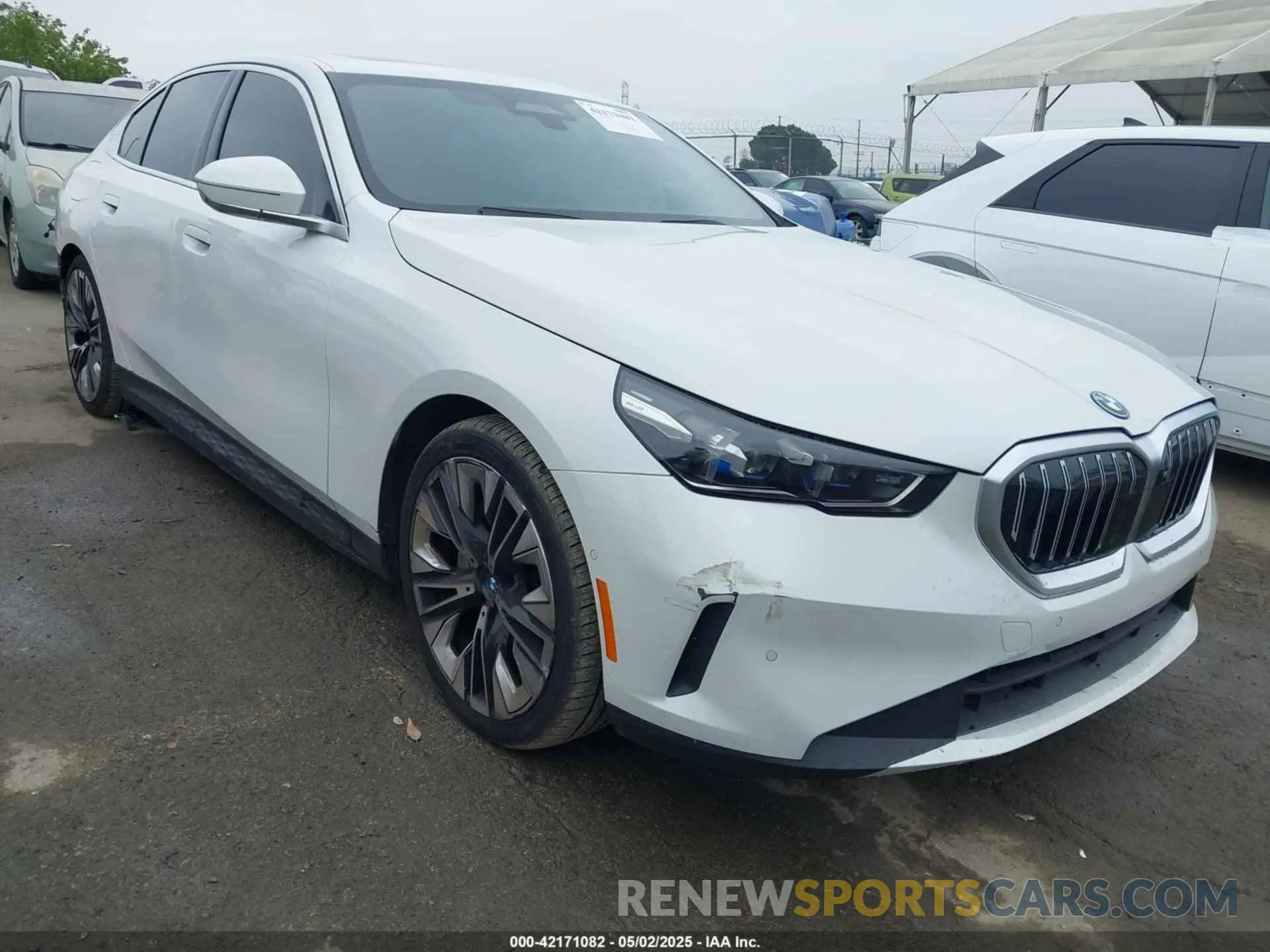 1 Photograph of a damaged car WBY33FK03RCR34684 BMW I5 2024