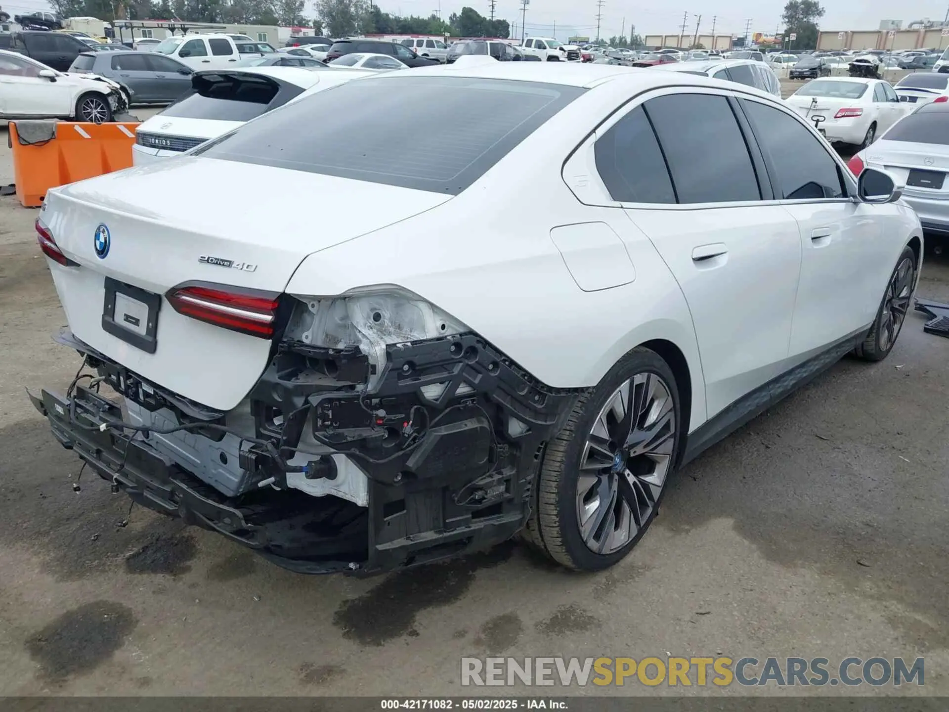 4 Photograph of a damaged car WBY33FK03RCR34684 BMW I5 2024