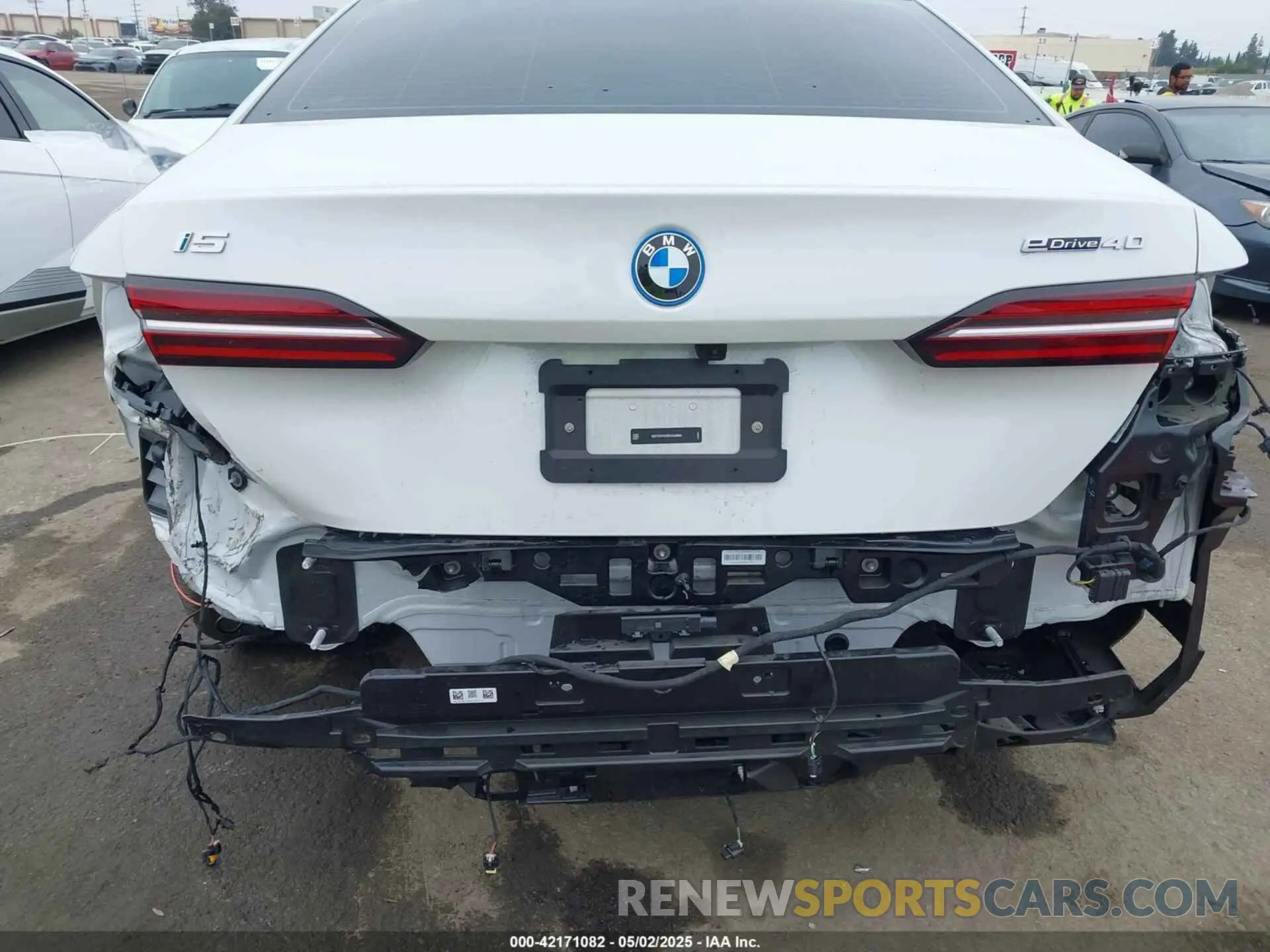 6 Photograph of a damaged car WBY33FK03RCR34684 BMW I5 2024