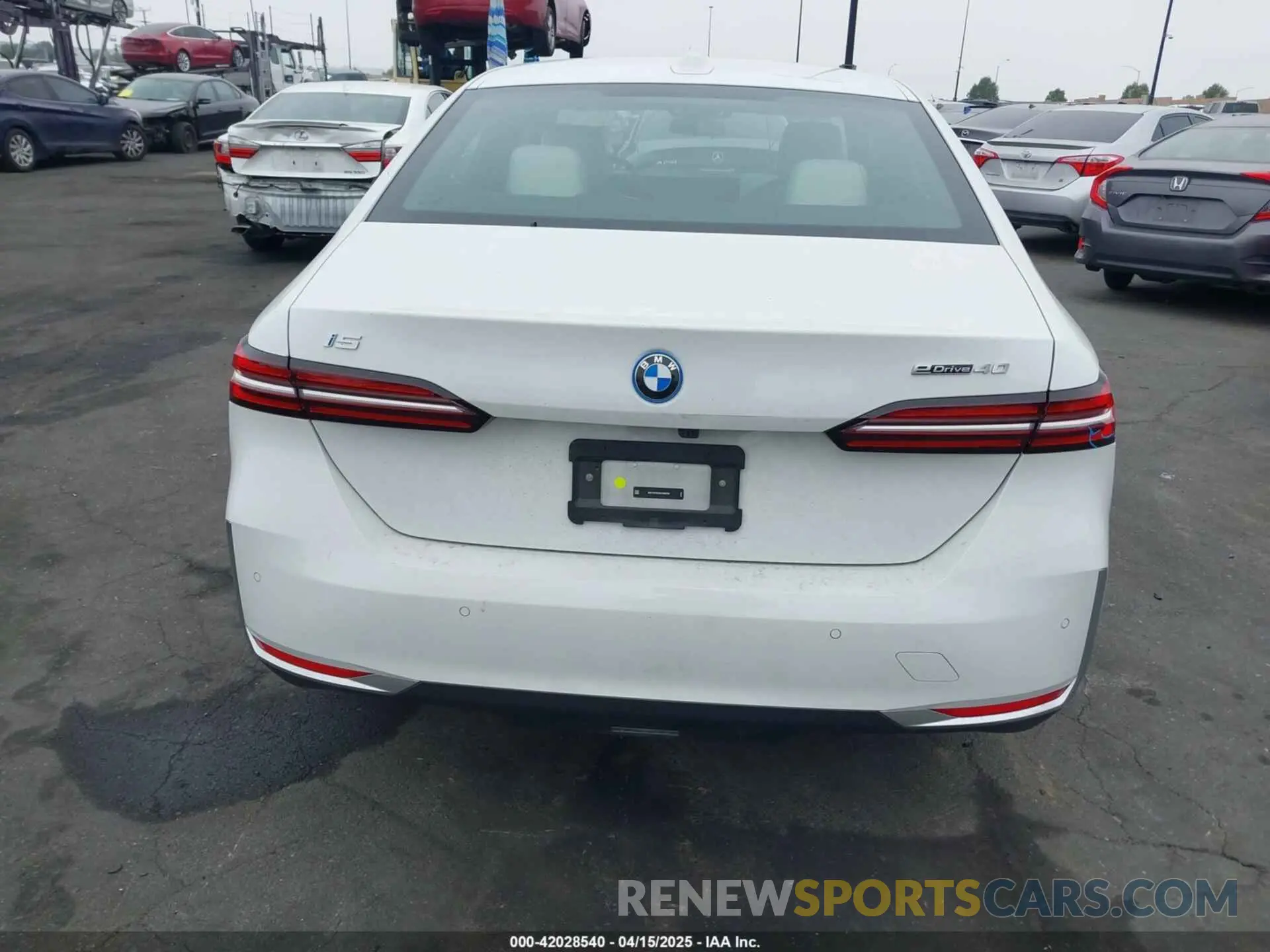16 Photograph of a damaged car WBY33FK03RCR99079 BMW I5 2024