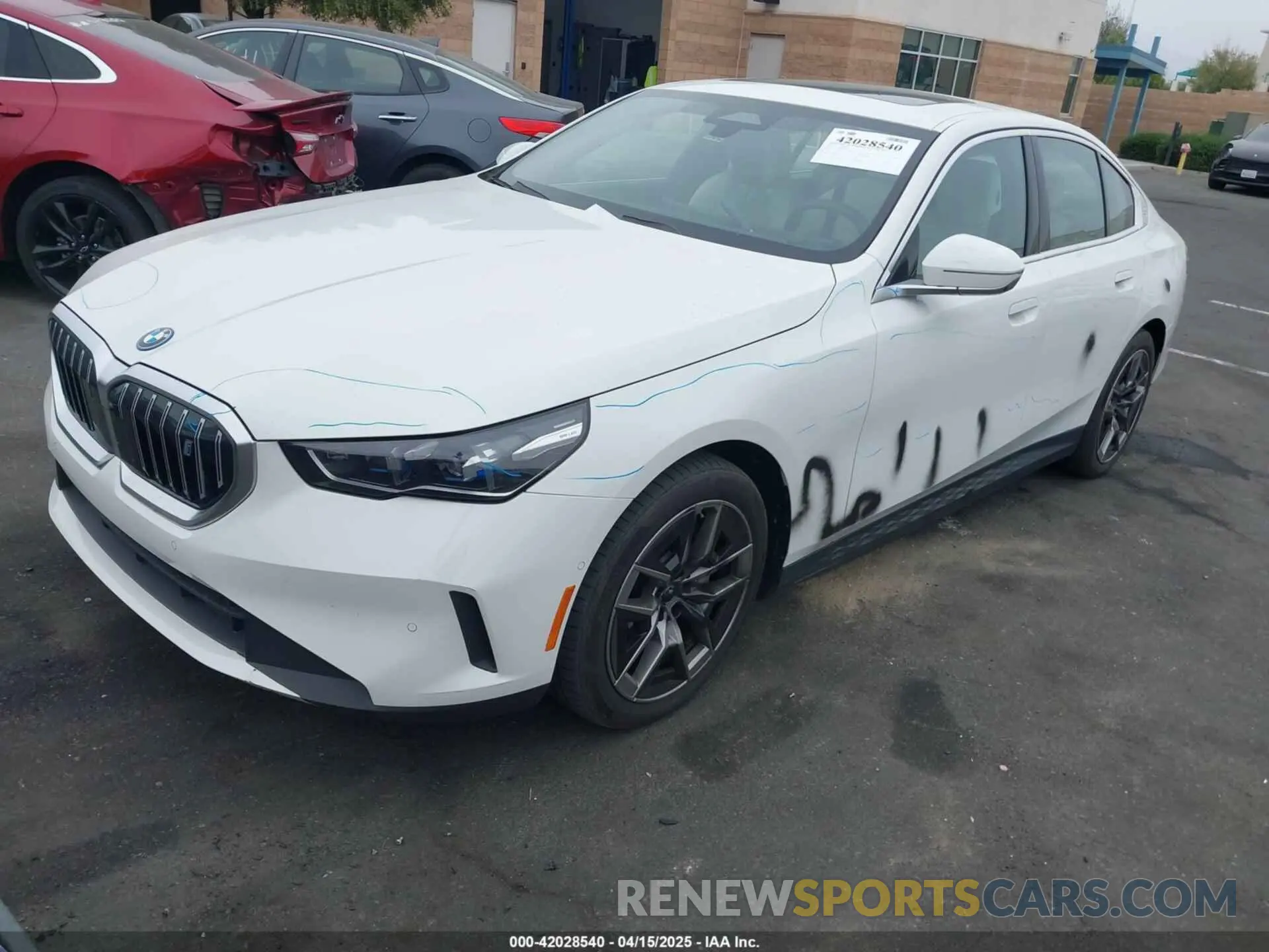 2 Photograph of a damaged car WBY33FK03RCR99079 BMW I5 2024