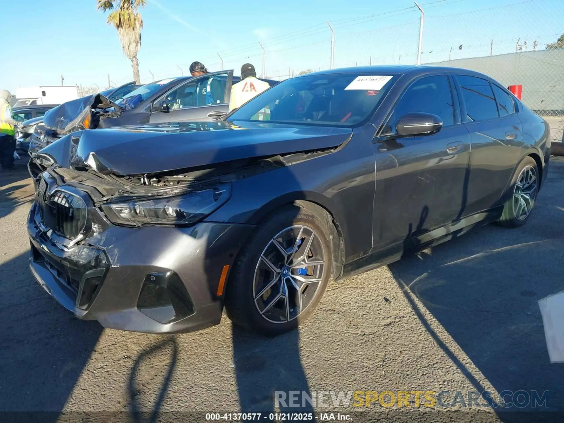 2 Photograph of a damaged car WBY33FK09RCR42126 BMW I5 2024