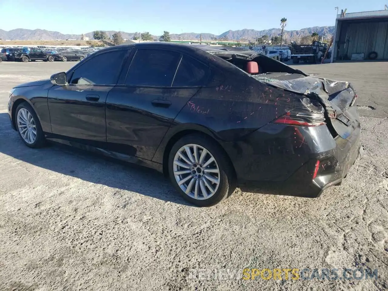 2 Photograph of a damaged car WBY33FK03RCR92861 BMW I5 EDRIVE 2024