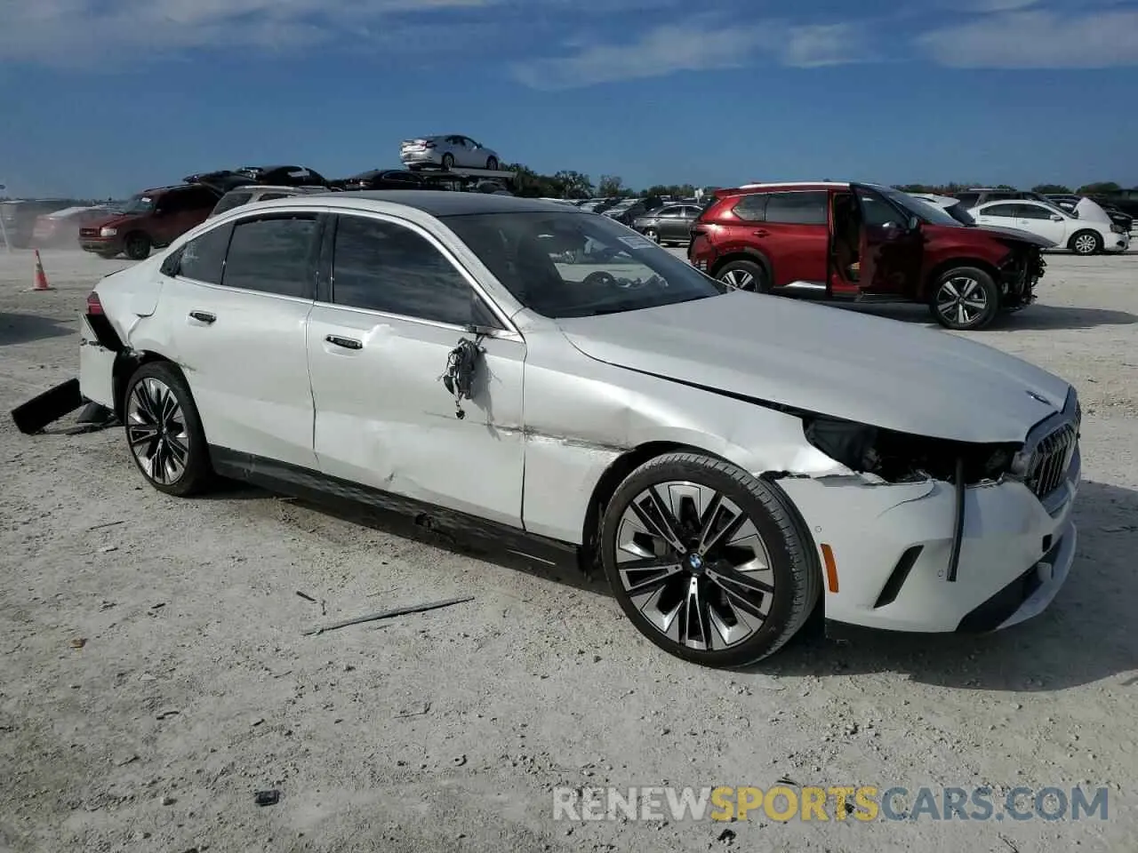4 Photograph of a damaged car WBY33FK04RCR38307 BMW I5 EDRIVE 2024