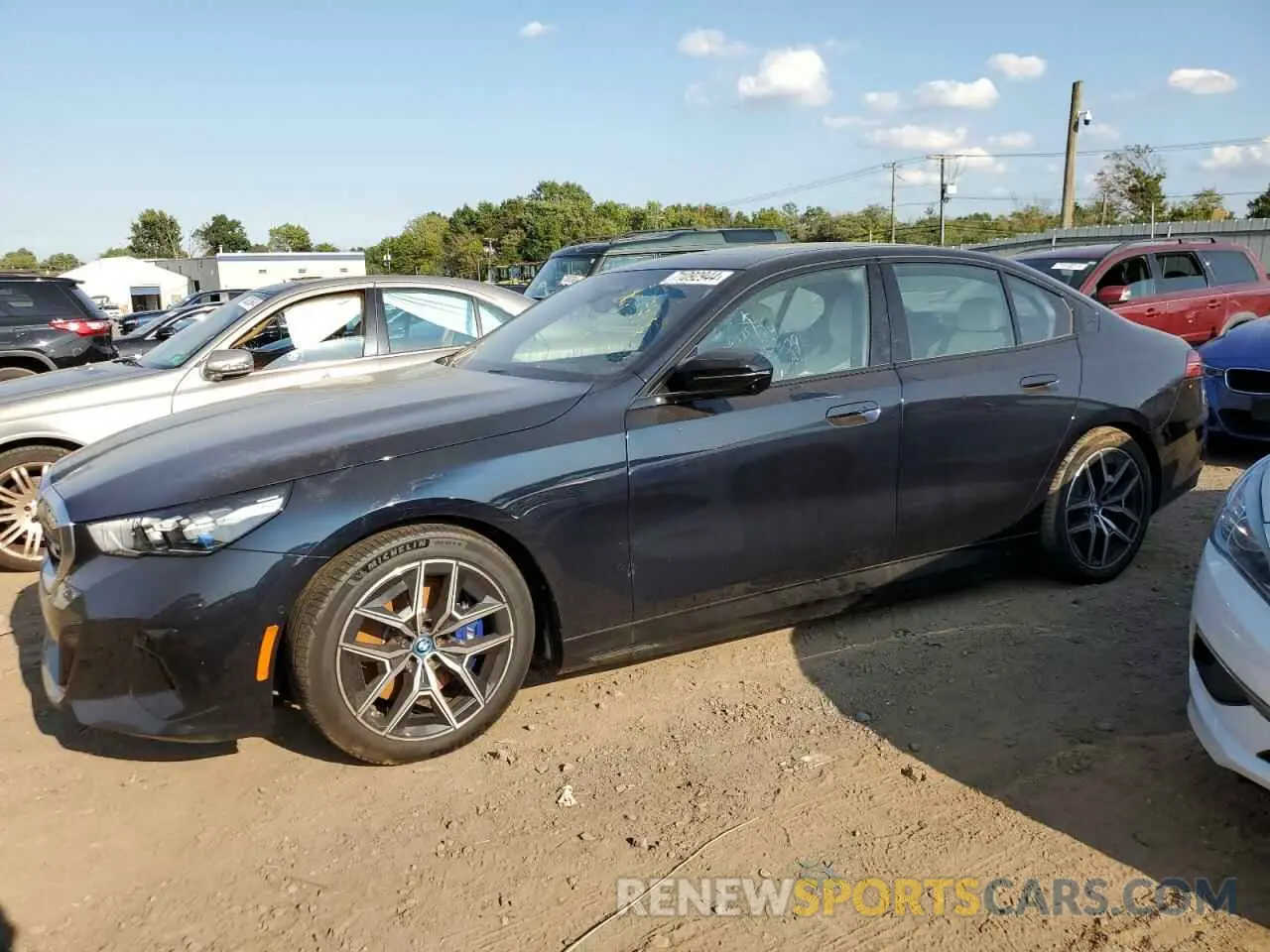 1 Photograph of a damaged car WBY43FK02RCR61881 BMW I5 M60 2024