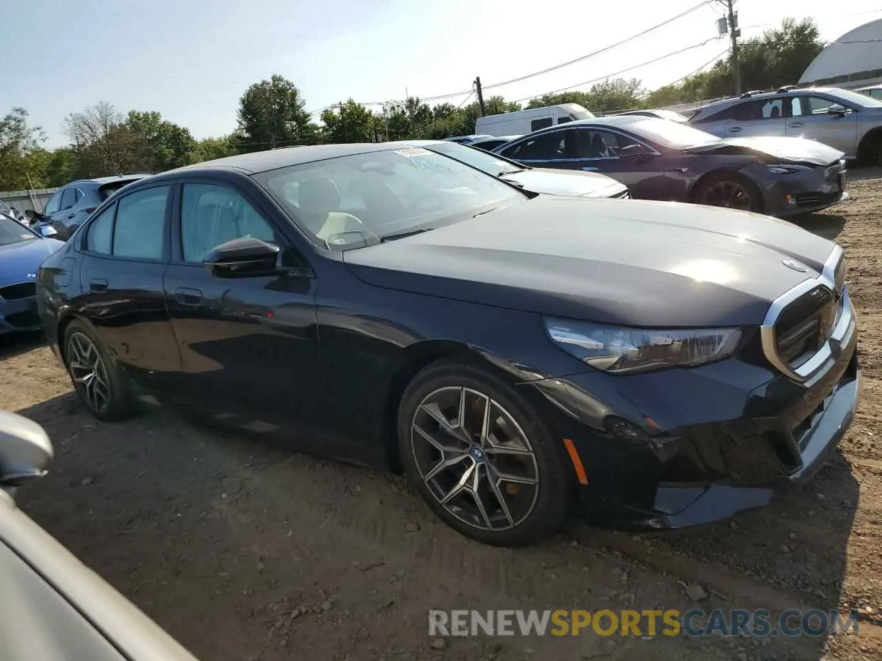 4 Photograph of a damaged car WBY43FK02RCR61881 BMW I5 M60 2024