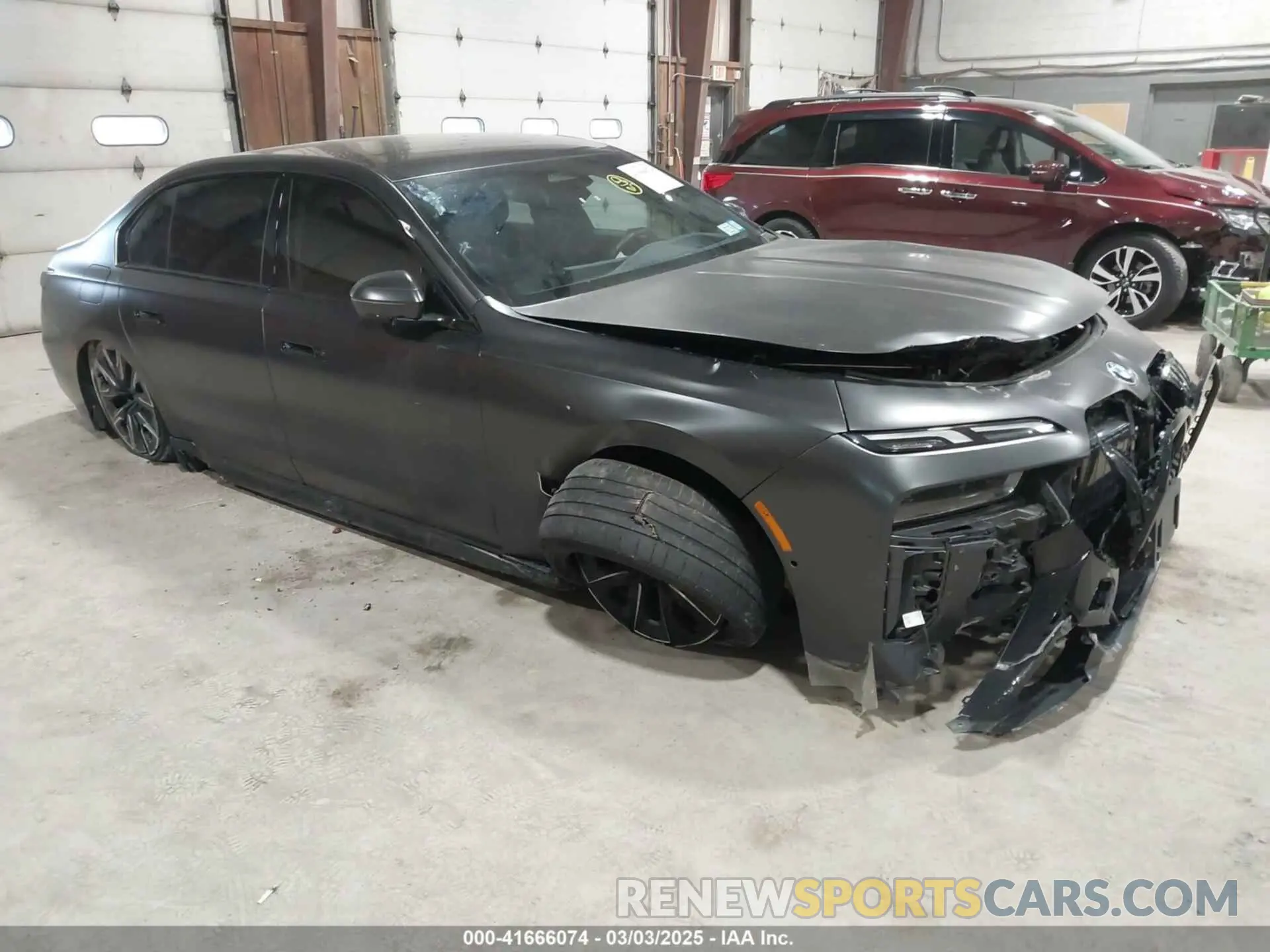1 Photograph of a damaged car WBY53EJ07PCM80196 BMW I7 2023