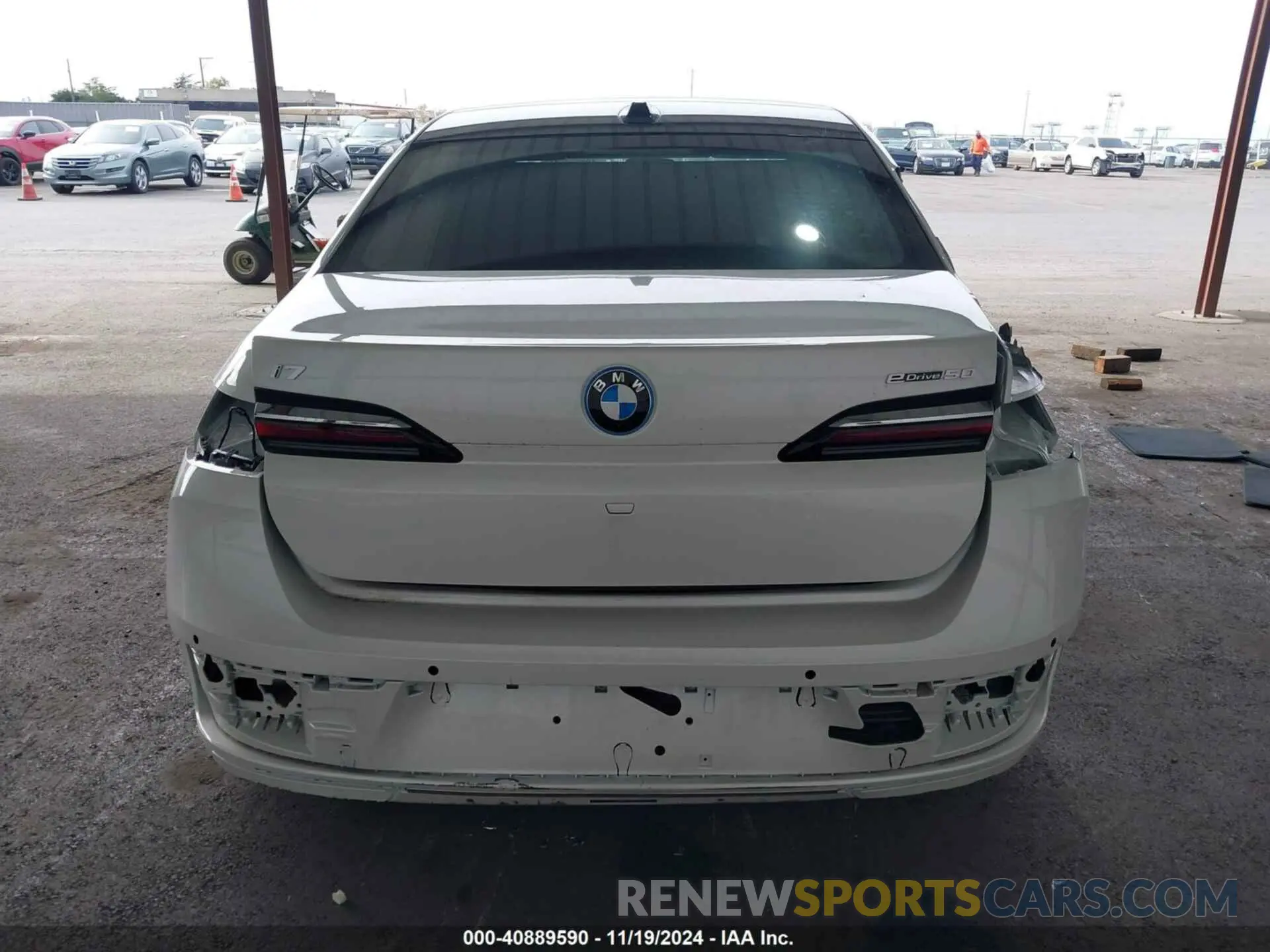 16 Photograph of a damaged car WBY43EJ04RCR65779 BMW I7 2024