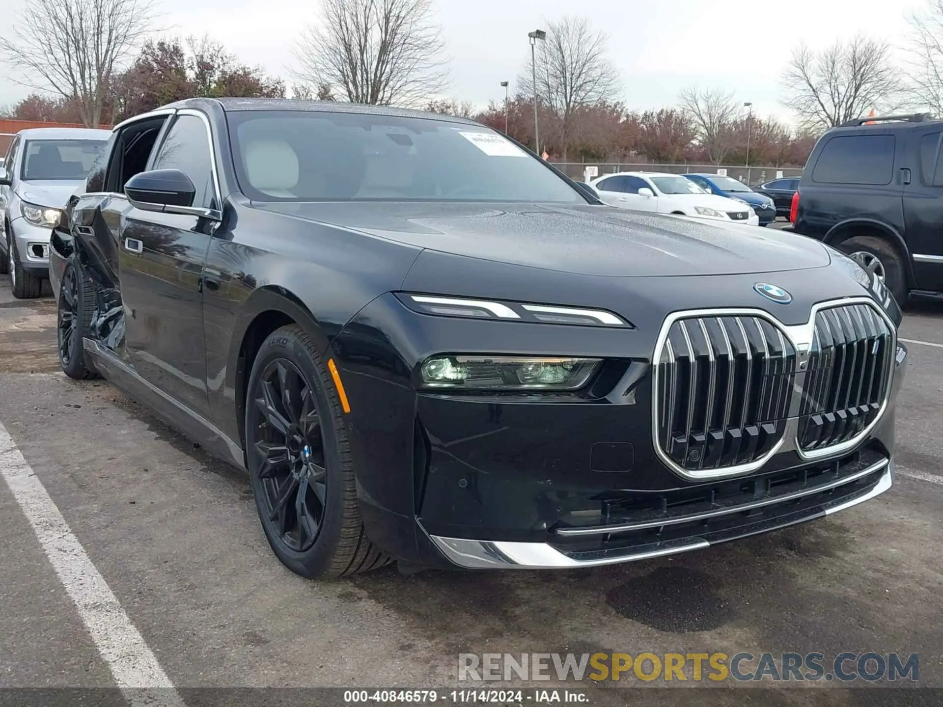 1 Photograph of a damaged car WBY53EJ0XRCR61336 BMW I7 2024