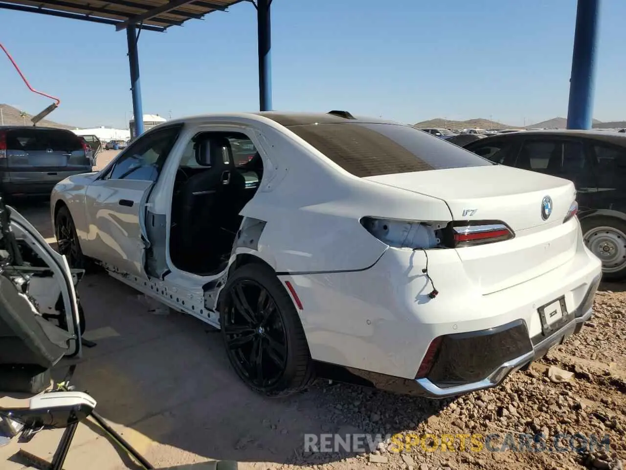 2 Photograph of a damaged car WBY43EJ06RCR45999 BMW I7 EDRIVE5 2024