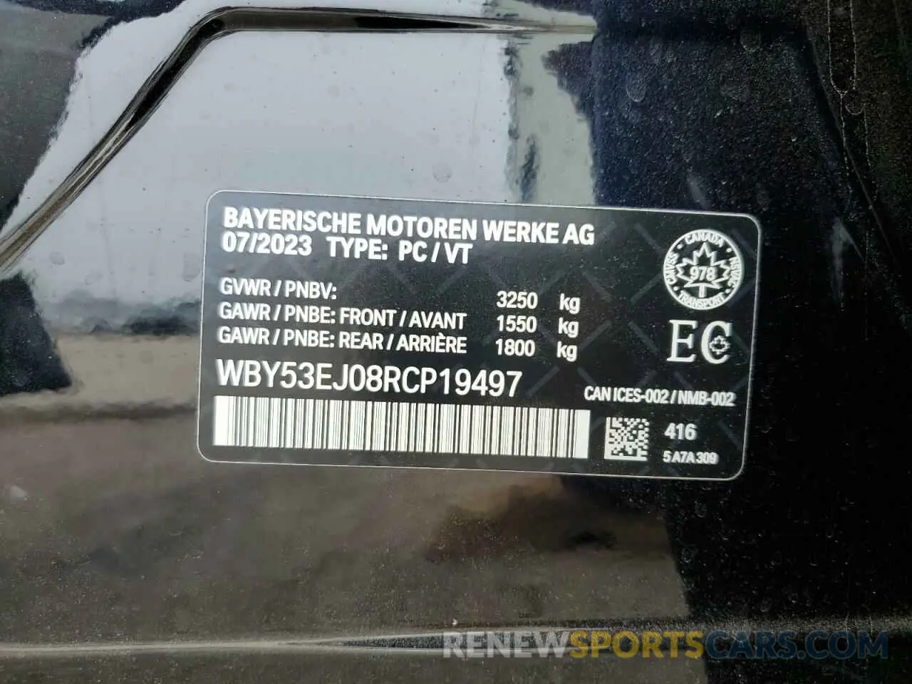 12 Photograph of a damaged car WBY53EJ08RCP19497 BMW I7 XDRIVE6 2024