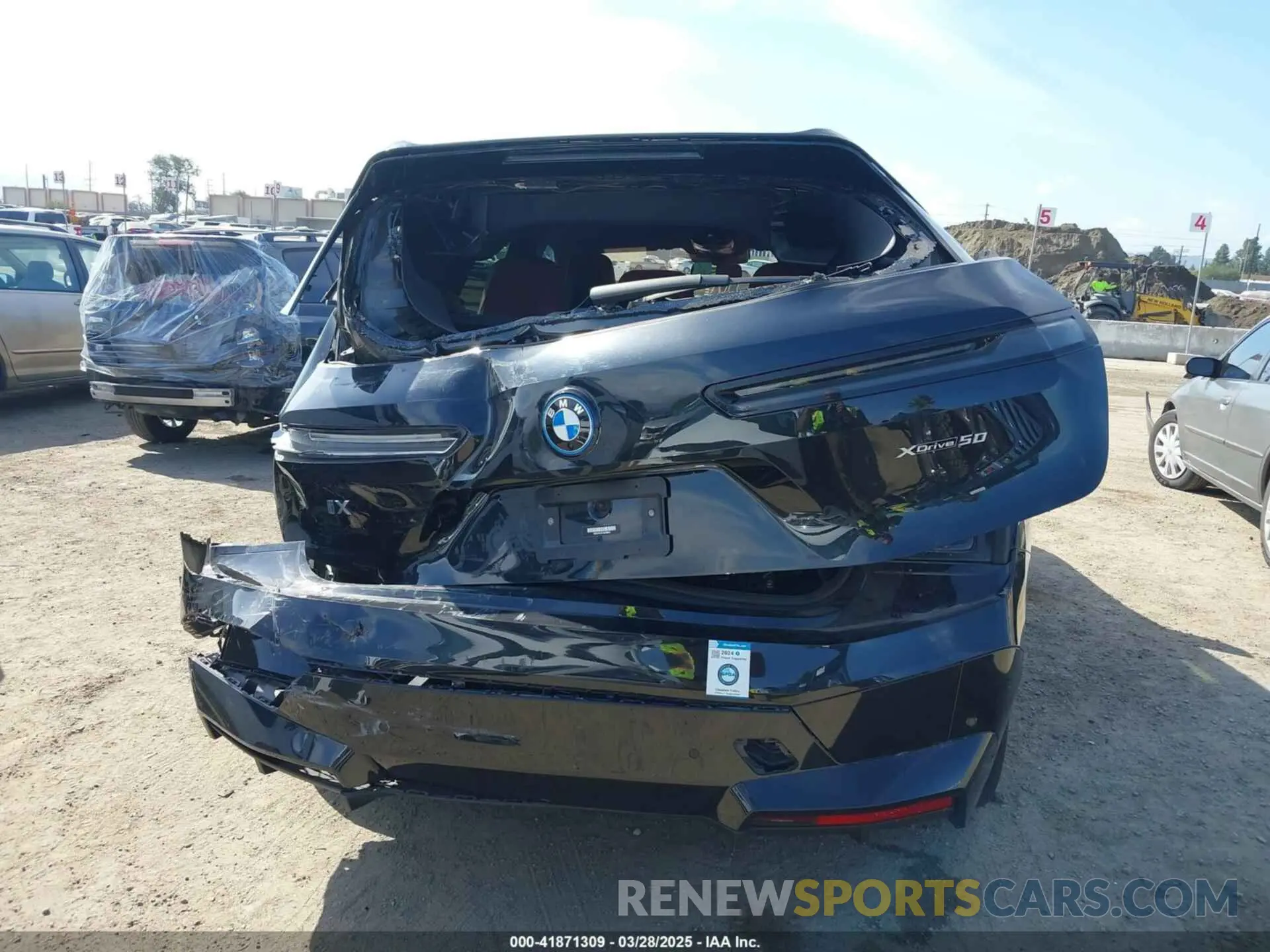 16 Photograph of a damaged car WB523CF01PCM78912 BMW IX 2023