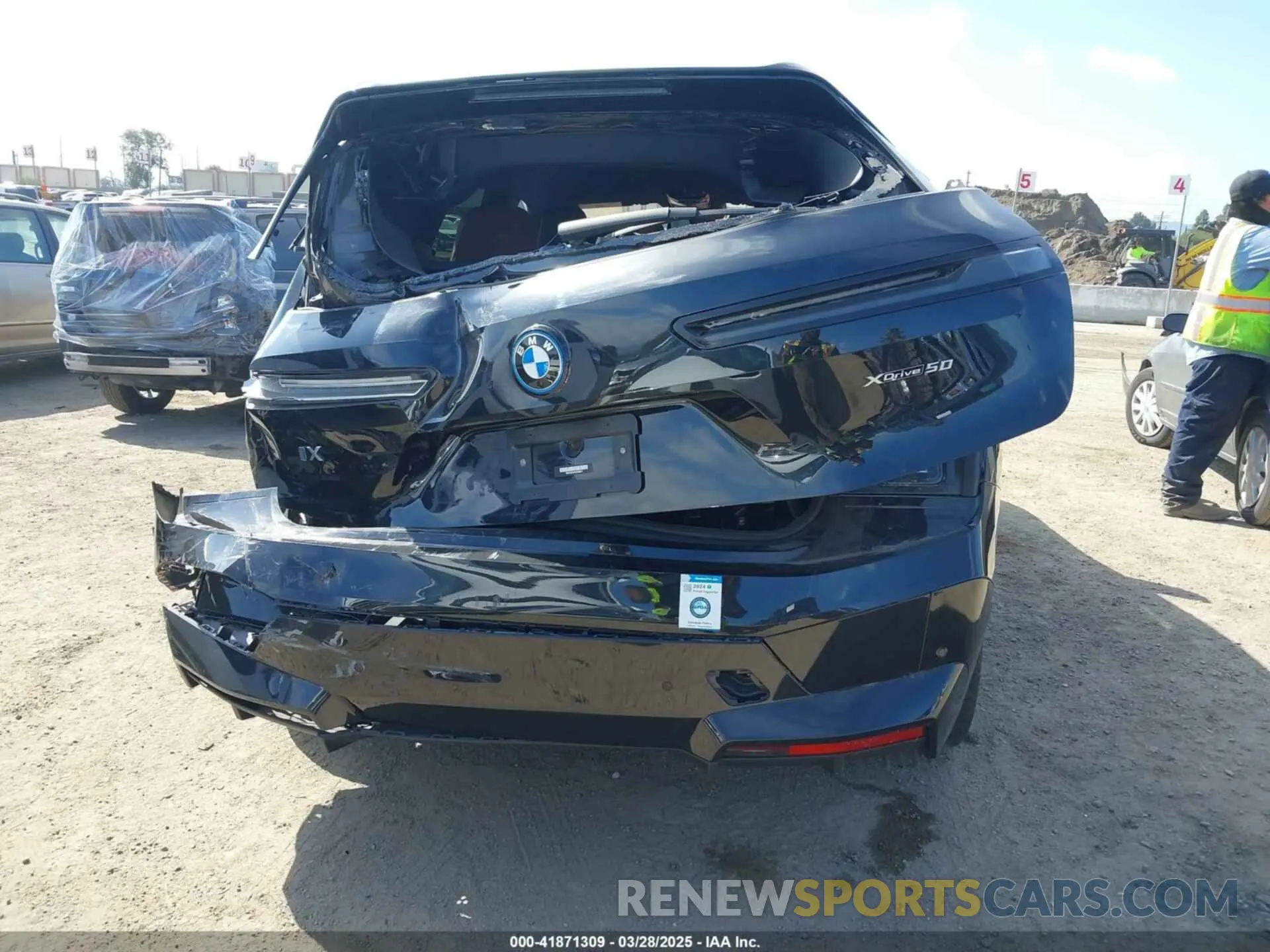 6 Photograph of a damaged car WB523CF01PCM78912 BMW IX 2023