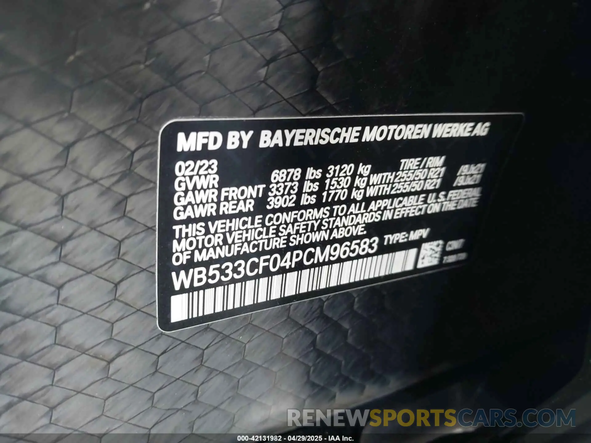9 Photograph of a damaged car WB533CF04PCM96583 BMW IX 2023