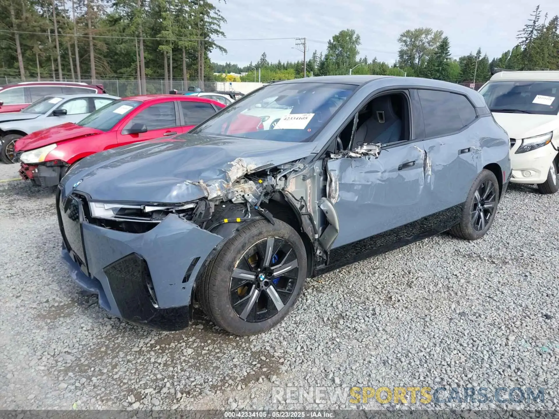 2 Photograph of a damaged car WB523CF08RCN65886 BMW IX 2024