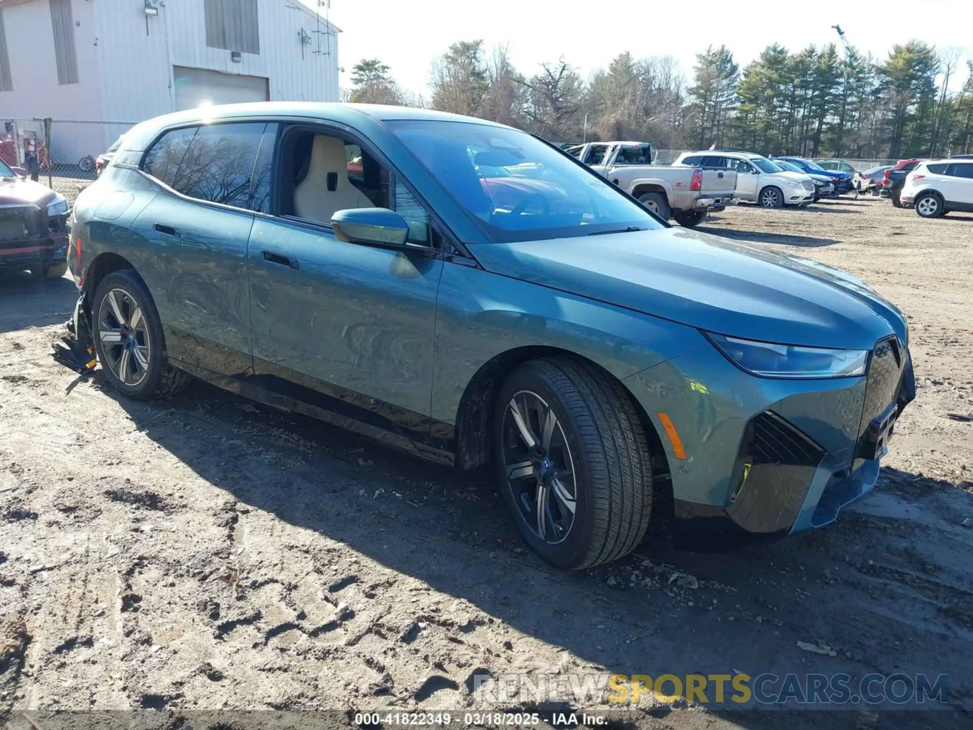 1 Photograph of a damaged car WB523CF09SCS94052 BMW IX 2025