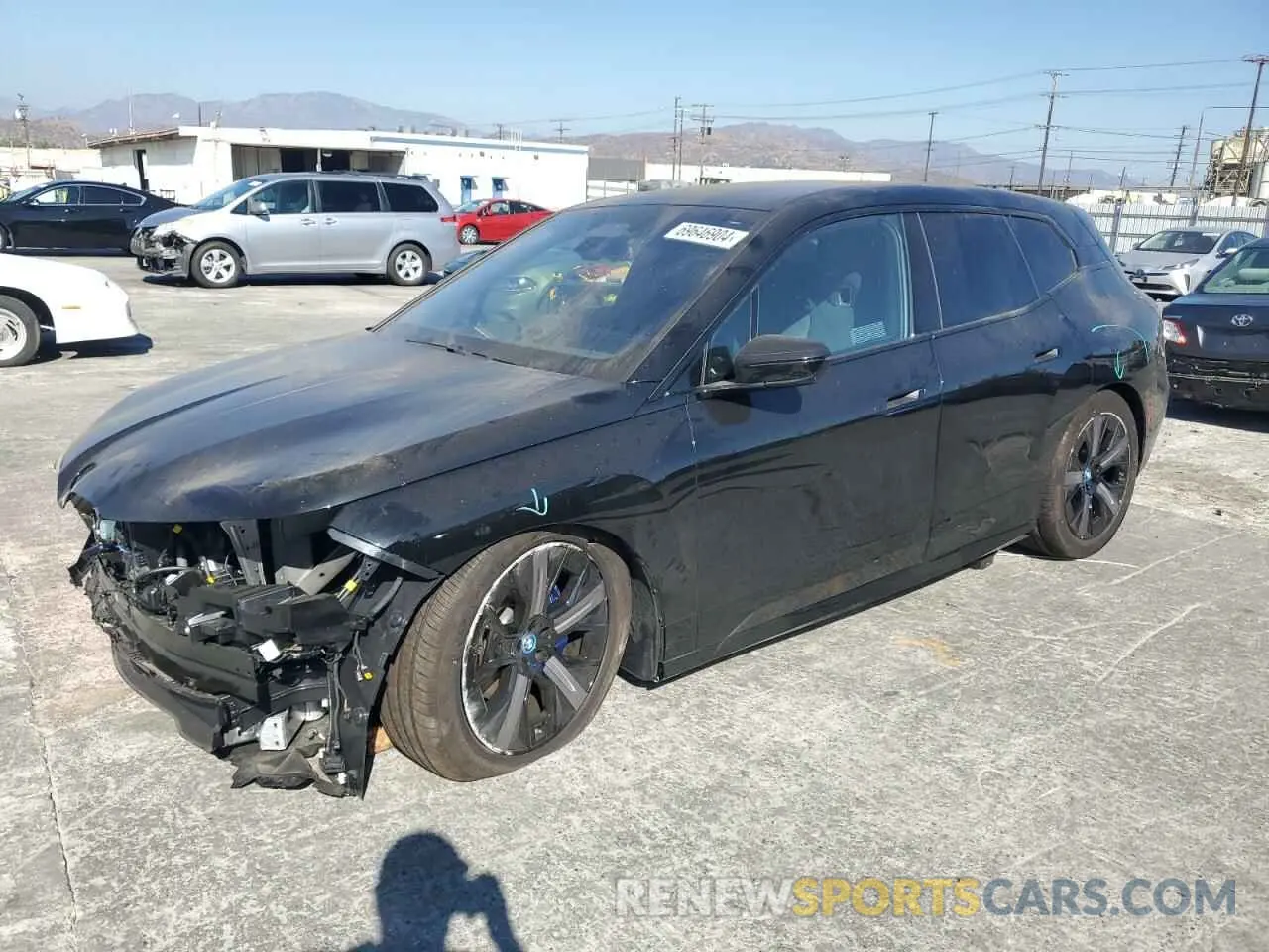 1 Photograph of a damaged car WB533CF01RCR28341 BMW IX M60 2024