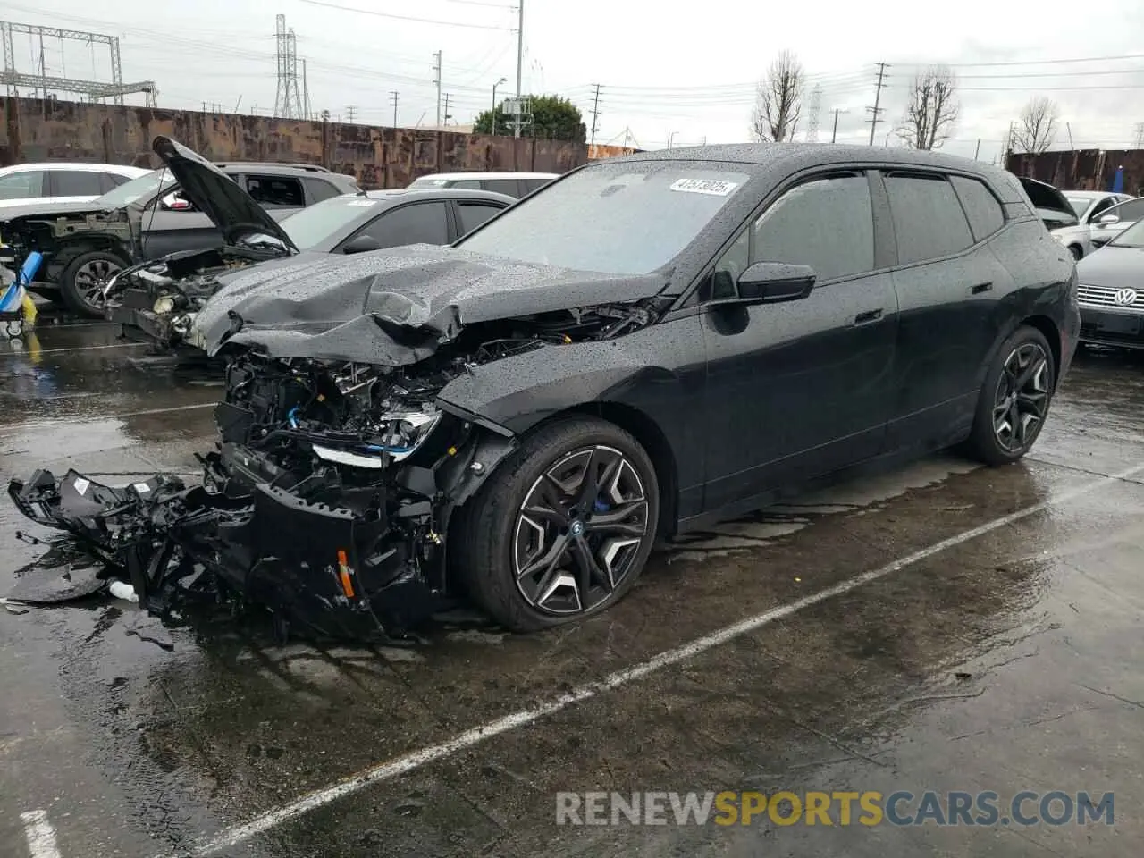 1 Photograph of a damaged car WB533CF06RCR71038 BMW IX M60 2024