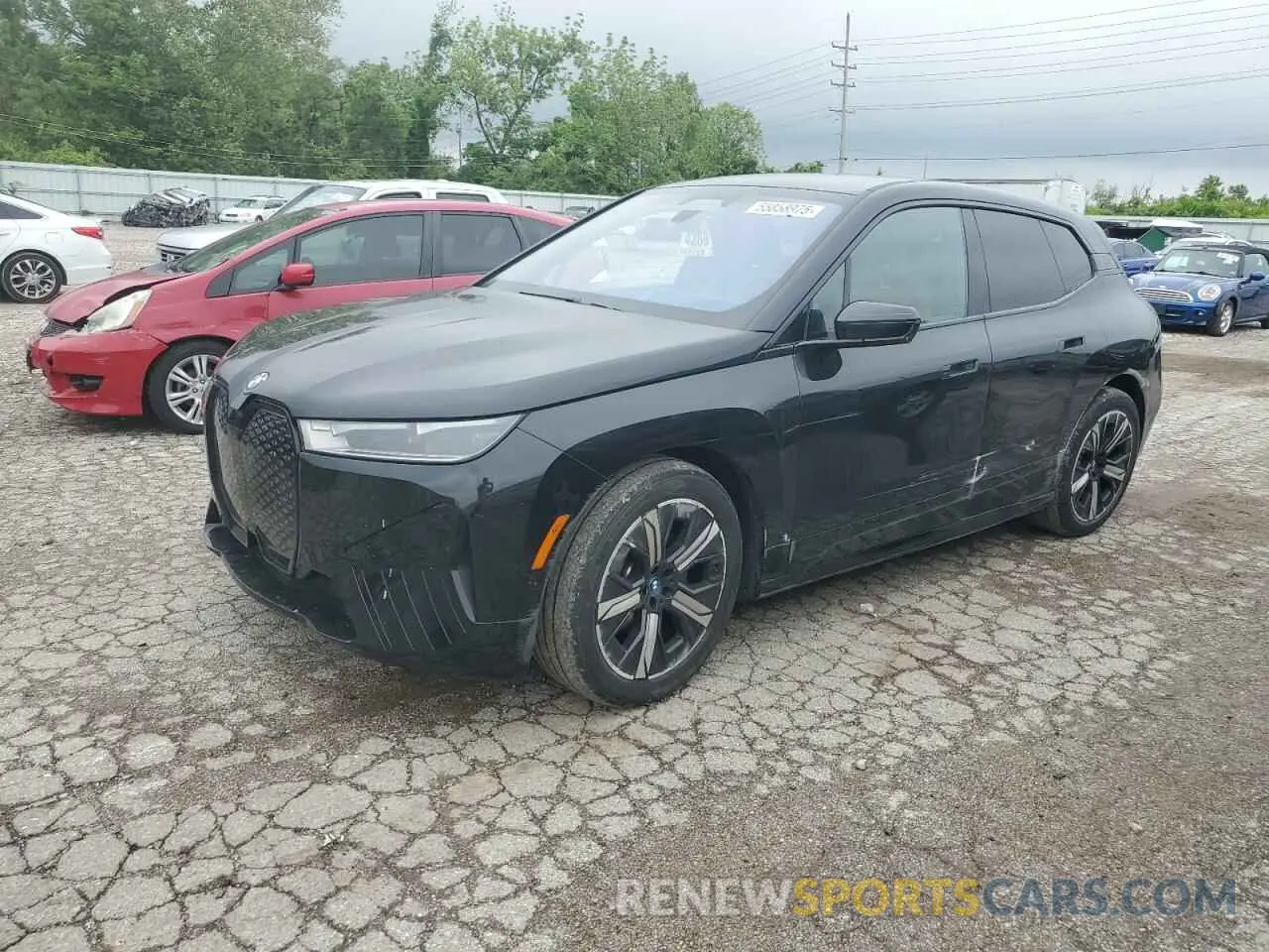 1 Photograph of a damaged car WB523CF09NCJ77124 BMW IX XDRIVE5 2022