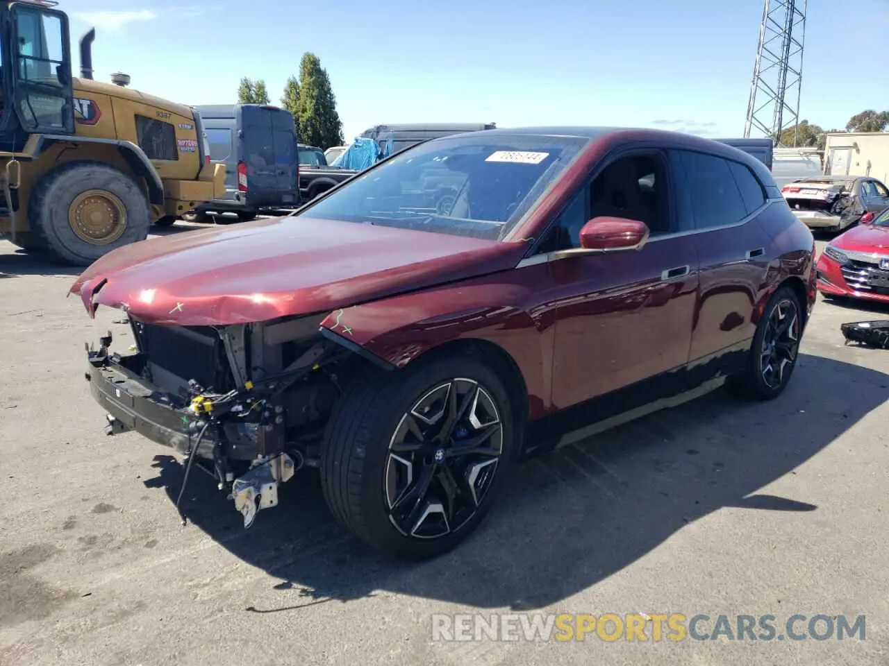 1 Photograph of a damaged car WB523CF0XNCK72078 BMW IX XDRIVE5 2022