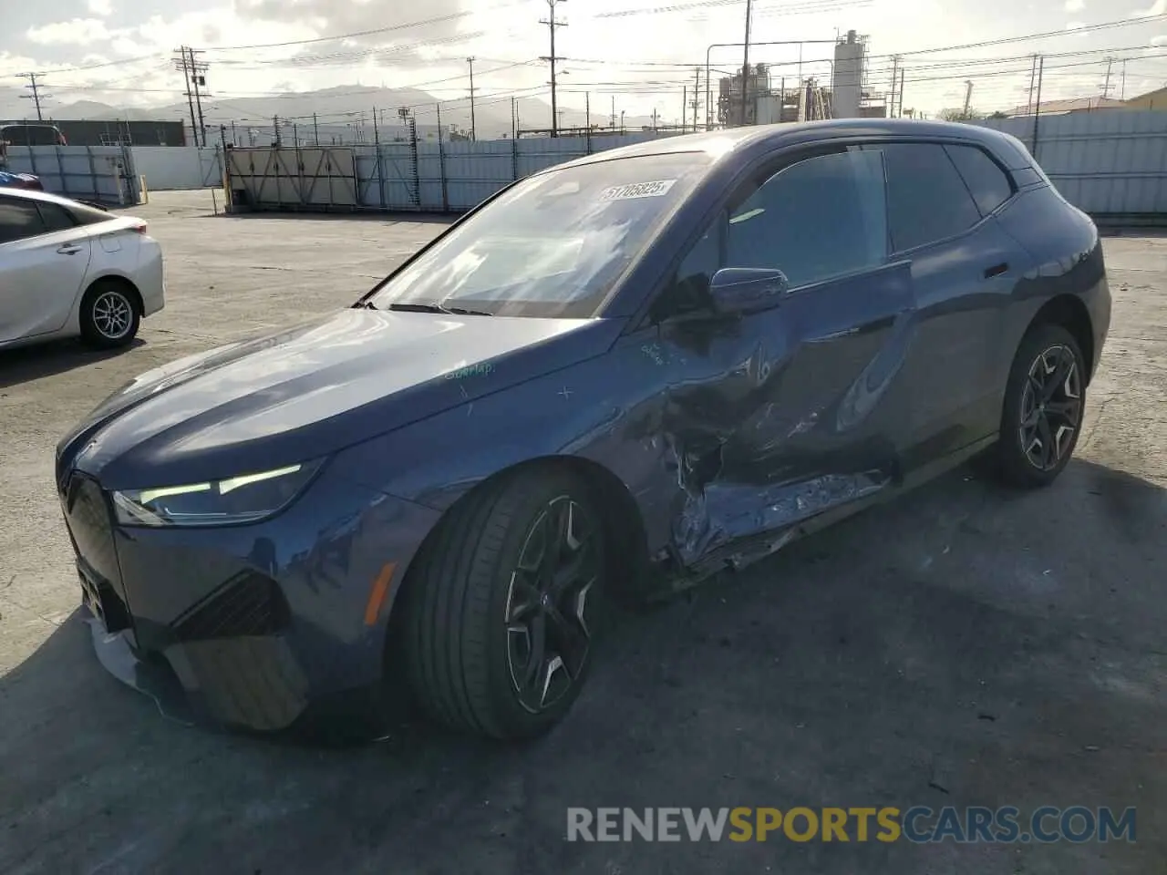 1 Photograph of a damaged car WB523CF02PCM05015 BMW IX XDRIVE5 2023