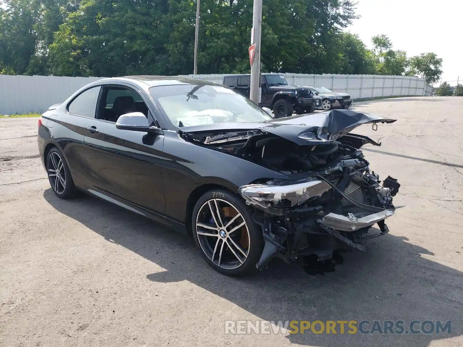 1 Photograph of a damaged car WBA2J7C54KVD61372 BMW M2 2019