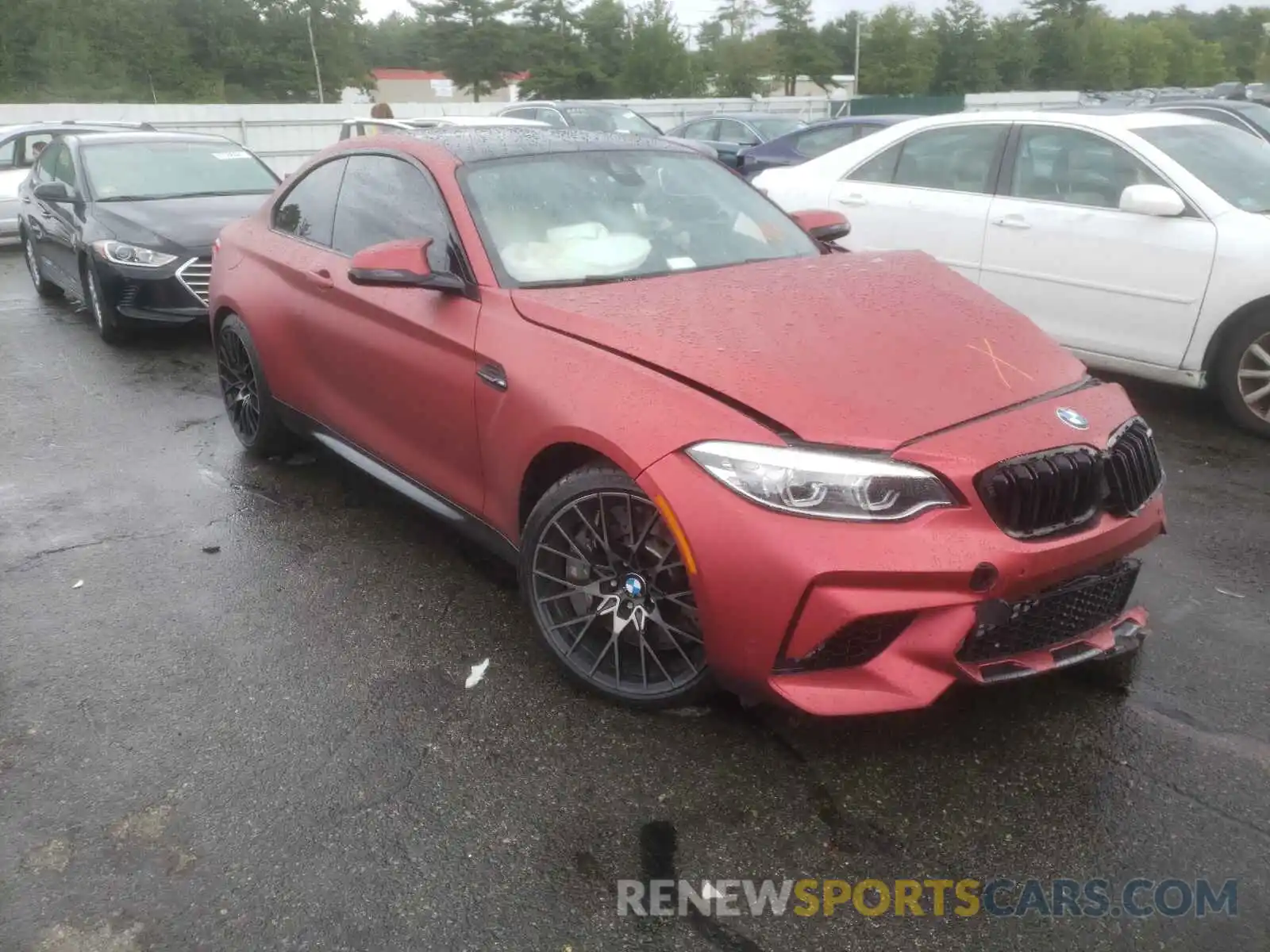 1 Photograph of a damaged car WBS2U7C53KVJ07703 BMW M2 2019